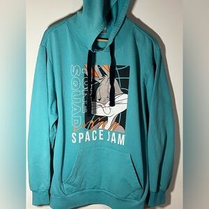 Space Jam Bugs Bunny pullover Hoodie sweatshirt Mens Big & Tall XXL